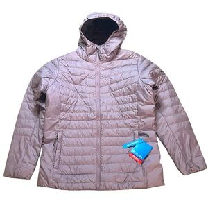 Columbia Women’s Medium Woodrose Crest FS Packable Down Jacket Hooded Lavender
